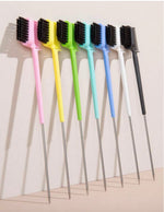 1/6pcsPointed Tail Edge Control Brush Comb Double Side Hair Brush For Hair Styling Salon Professional Brush Tools Hair Color Brush, Edge Control Brush 1pc Hair Brush/Hair Comb, Hair Brush, Comb, Hair Tools, Hair Products And Accessories For Barber Salon B