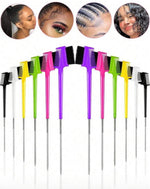 1/6pcsPointed Tail Edge Control Brush Comb Double Side Hair Brush For Hair Styling Salon Professional Brush Tools Hair Color Brush, Edge Control Brush 1pc Hair Brush/Hair Comb, Hair Brush, Comb, Hair Tools, Hair Products And Accessories For Barber Salon B