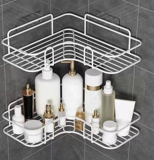 Stainless Steel Triangle Rack For Kitchen Bathroom Storage Rack Thickened Love Corner Rack Storage Rack Durable