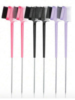 1/6pcsPointed Tail Edge Control Brush Comb Double Side Hair Brush For Hair Styling Salon Professional Brush Tools Hair Color Brush, Edge Control Brush 1pc Hair Brush/Hair Comb, Hair Brush, Comb, Hair Tools, Hair Products And Accessories For Barber Salon B