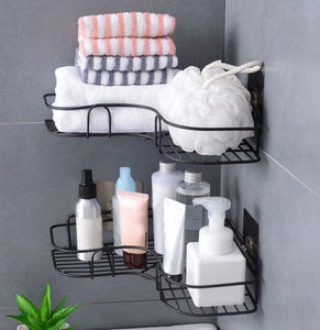 Stainless Steel Triangle Rack For Kitchen Bathroom Storage Rack Thickened Love Corner Rack Storage Rack Durable