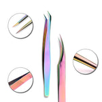 1 Pcs Eyelashes Tweezers Stainless High Precision Anti-static