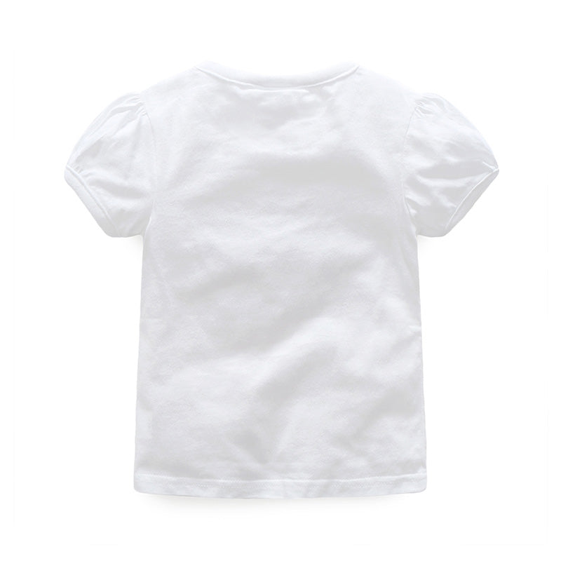 Children Clothing Summer New Arrival Baby Top Basic Shirt 100% Cotton Girls Short-Sleeve T-Shirt