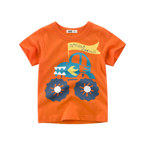 T-Shirt Children for Boys  And Girls Kids Shirts Child Baby Toddler Cotton Cartoon Tee Tops