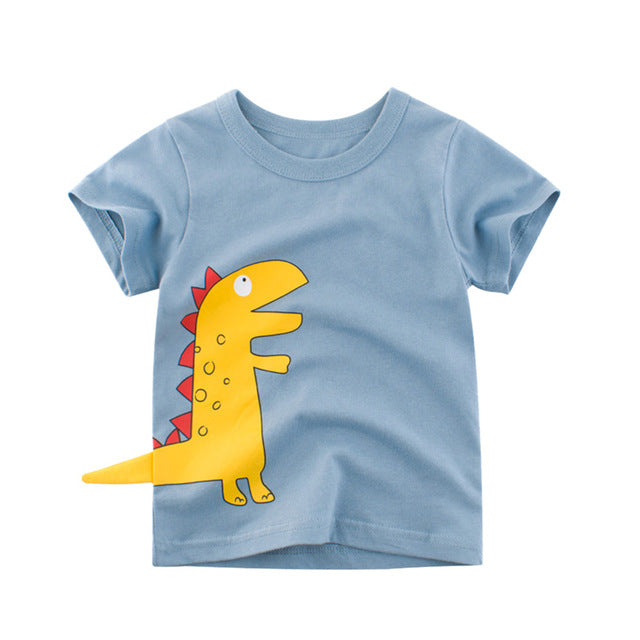 T-Shirt Children for Boys  And Girls Kids Shirts Child Baby Toddler Cotton Cartoon Tee Tops