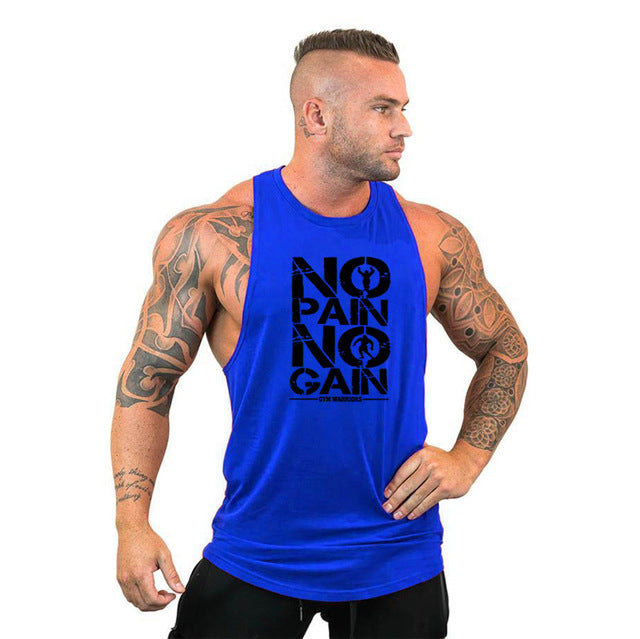 Gyms Clothing Mens Body building Hooded Tank Top Cotton Sleeveless Tops Male