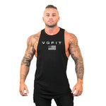 Mens tank tops shirt gym tank top fitness clothing sleeveless cotton man