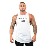 Mens tank tops shirt gym tank top fitness clothing sleeveless cotton man