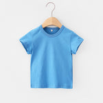 16 Colors Solid Children T-shirt for Boys Girls Cotton Summer Kids Tops Tees Baby Kids Tshirts