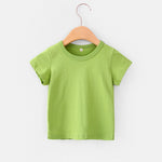 16 Colors Solid Children T-shirt for Boys Girls Cotton Summer Kids Tops Tees Baby Kids Tshirts