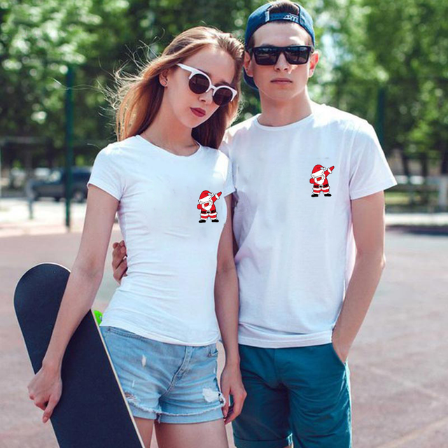 Summer Couple LOVE Printed Clothes Couple Tshirt Casual Cotton Short Sleeve Tees Couple Top