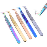 1 Pcs Eyelashes Tweezers Stainless High Precision Anti-static