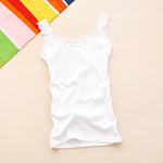 Summer Top Women Sleeveless Lace Tank Top Sexy Women T-shirt