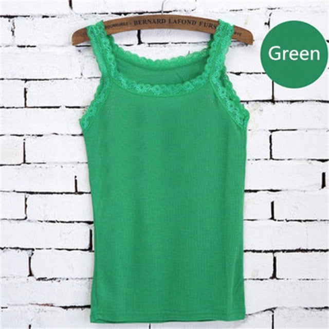 Summer Top Women Sleeveless Lace Tank Top Sexy Women T-shirt