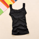 Summer Top Women Sleeveless Lace Tank Top Sexy Women T-shirt