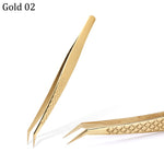 1 Pcs Eyelashes Tweezers Stainless High Precision Anti-static