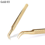 1 Pcs Eyelashes Tweezers Stainless High Precision Anti-static