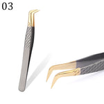 1 Pcs Eyelashes Tweezers Stainless High Precision Anti-static