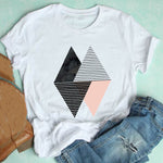 Women Short Sleeve Casual Graphic T-shirt