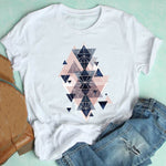 Women Short Sleeve Casual Graphic T-shirt