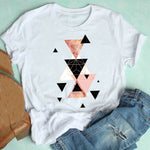 Women Short Sleeve Casual Graphic T-shirt