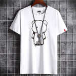 T Shirt for Men Clothing Fitness White O Neck Anime Man T-shirt For Male