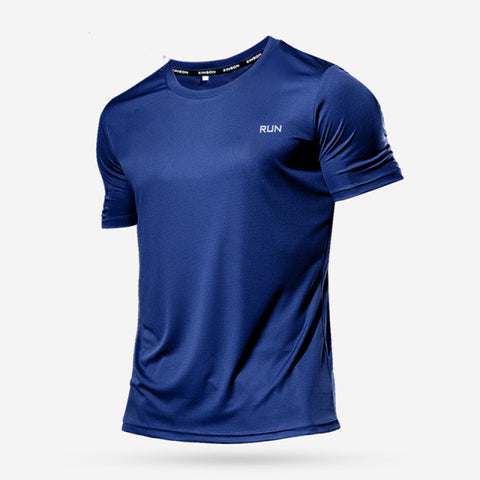 Men Running T Shirt Quick Dry Fitness Shirt Training Exercise Clothes Sport Shirt Tops Lightweight