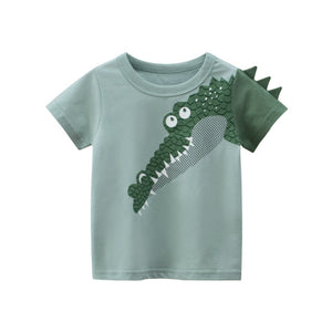 T-Shirt Children for Boys  And Girls Kids Shirts Child Baby Toddler Cotton Cartoon Tee Tops