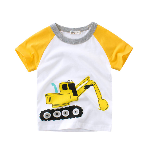 T-Shirt Children for Boys  And Girls Kids Shirts Child Baby Toddler Cotton Cartoon Tee Tops