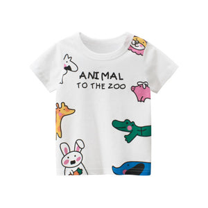 T-Shirt Children for Boys  And Girls Kids Shirts Child Baby Toddler Cotton Cartoon Tee Tops