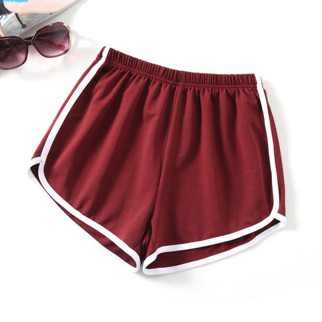 Sports Shorts Women Summer Skinny Shorts Casual Lady Elastic Waist Beach Short Pants