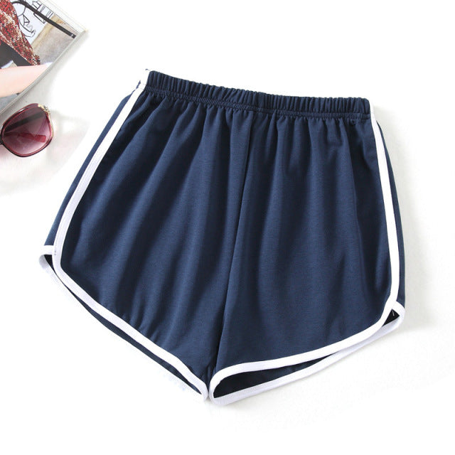 Sports Shorts Women Summer Skinny Shorts Casual Lady Elastic Waist Beach Short Pants