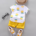 Baby Boys Girls Clothes Clothing Sets Kids Children Boy T-shirts + Pants Suits Summer Toddler