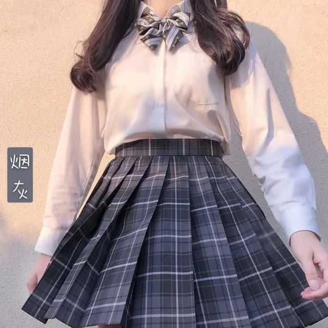 Summer Skirts Women  High Waisted Kawaii Pleated Skirt Ladies Sweet Casual Mini Skirts Women