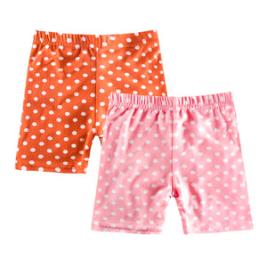 2pc Summer Kids Girls Shorts Cotton Safety Pant Girls Short Beach Pants Kids Girls Short Leggings