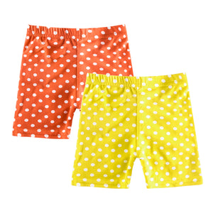 2pc Summer Kids Girls Shorts Cotton Safety Pant Girls Short Beach Pants Kids Girls Short Leggings