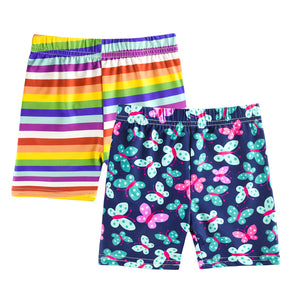 2pc Summer Kids Girls Shorts Cotton Safety Pant Girls Short Beach Pants Kids Girls Short Leggings