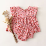 Summer Baby Girl Clothes Set Fashion Floral Dress Tops +Shorts Bloomers for Newborn Girls