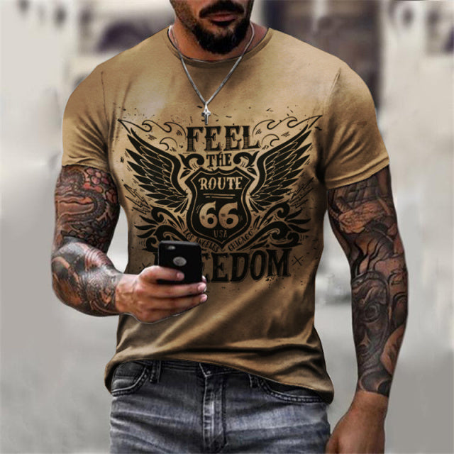 Summer New Mens T Shirts Clothes Short Sleeve Fashion  Letters Printed O Collared Tshirt