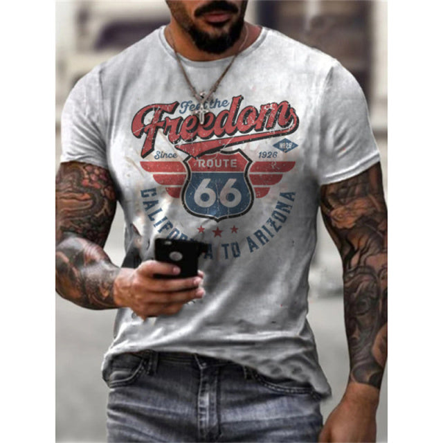 Summer New Mens T Shirts Clothes Short Sleeve Fashion  Letters Printed O Collared Tshirt