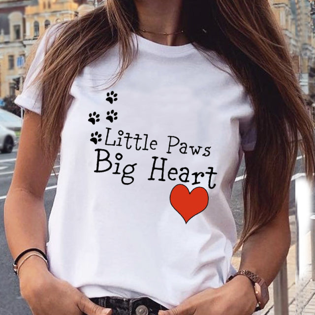 Women Graphic Cat Lovely Animal Fashion Short Sleeve Summer Cartoon Print Female Clothes Tops Tees