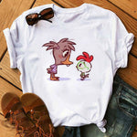 Disney Cartoon T Shirt Women Ariel Tees Cute Anime Little Princess Kids Tshirt Female