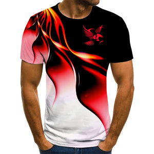 Fashion summer t-shirt men Eagle print men T-shirt street style print t-shirt men