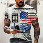 Summer New Mens T Shirts Clothes Short Sleeve Fashion  Letters Printed O Collared Tshirt