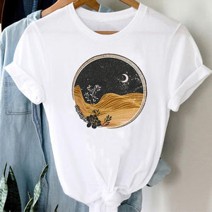 T-shirts Women Cartoon Wine Funny Fashion Clothing Spring Summer Clothes Tshirt