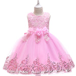 Girl Summer Lace Princess Dress Children Floral Gown Dresses For Girls