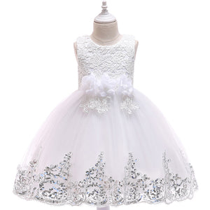 Girl Summer Lace Princess Dress Children Floral Gown Dresses For Girls