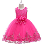 Girl Summer Lace Princess Dress Children Floral Gown Dresses For Girls