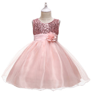 Girl Summer Lace Princess Dress Children Floral Gown Dresses For Girls