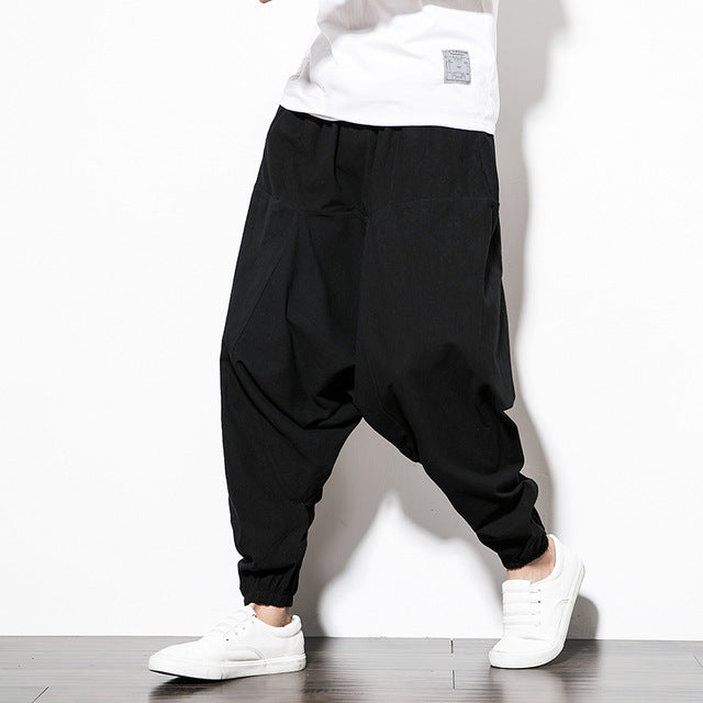 Baggy Drop-crotch Pants